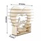 26 in Natural 8 Layer Double Sided Wooden Heart Cupcake DESSERT STAND Events